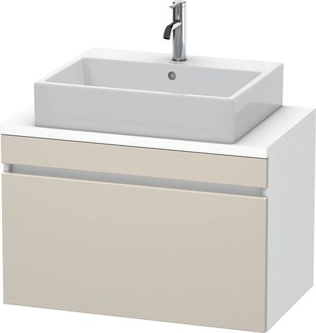 Duravit DuraStyle Konsolenwaschtischunterbau wandhängend Taupe & Weiß Matt 800x478x512 mm - DS530209