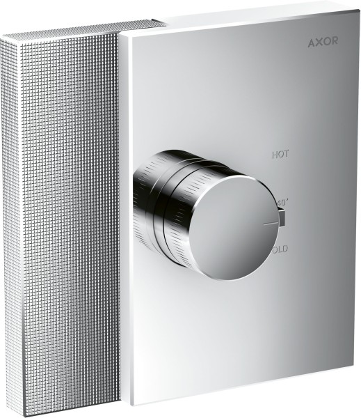Hansgrohe Thermostat Unterputz Axor Edge High Flow Fertigset Diamantschliff chrom, 46741000