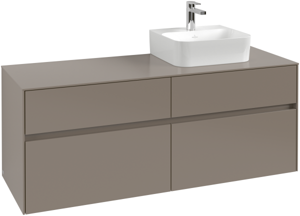 Villeroy & Boch Waschtischunterschrank Collaro C102B0 1400x548x500mm m. Bel. 4 Ausz. Waschtisch re B