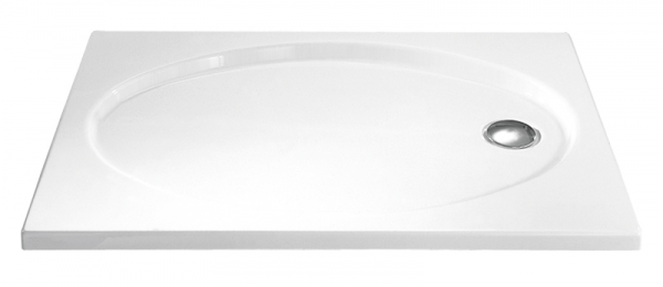HSK Acryl Rechteck-Duschwanne flach 75 x 90 x 10 cm, ohne Schürze