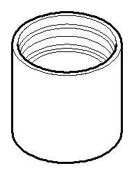 Dornbracht Luftsprudlerhülse Ersatzteile 092301028 D. 20 x 20 mm Platin gebürstet