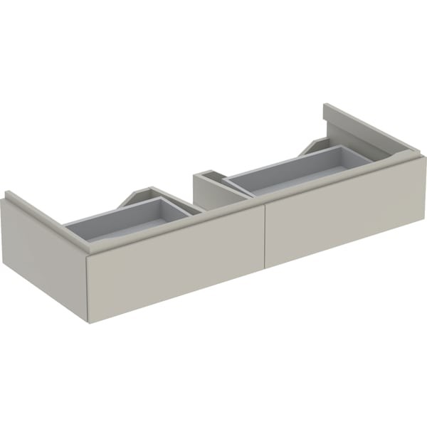 Geberit Xeno2 Unterschrank f. Waschtisch m. B:120cm m. 2 Schubladen, 117,4x22x46,2cm, greige, 500517