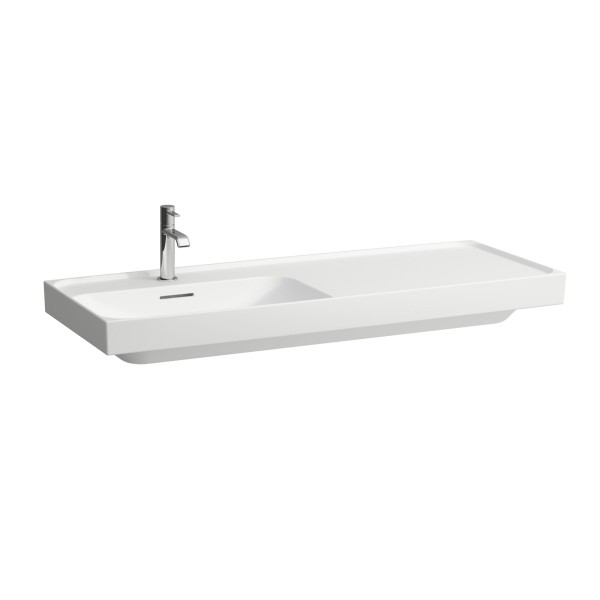 LAUFEN Waschtisch MEDA 460x1200x160 Ablage rechts o. Hl. m.Ül. weiß matt, H8171107571091