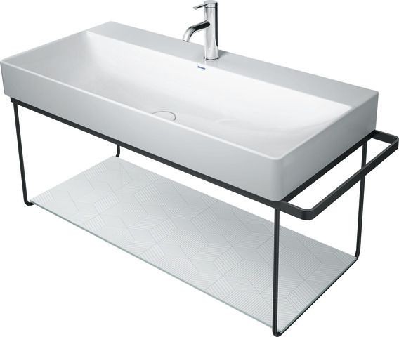 Duravit DuraSquare Metallkonsole Schwarz Matt 1063x451x400 mm - 0031044600