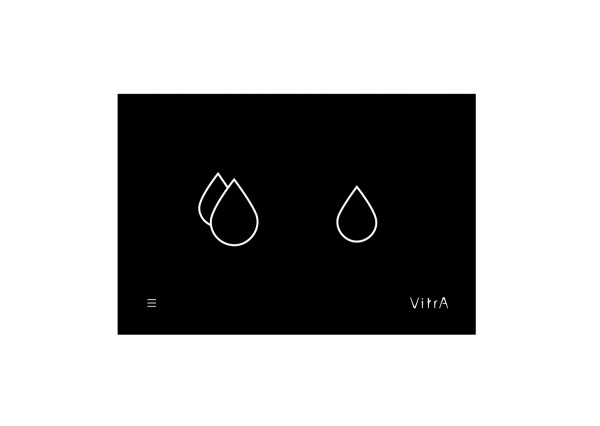 VitrA V-Care Smart Panel elektronische Betätigungsplatte Glas Schwarz,762-1501