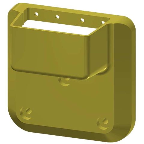 KWC Aquarotter Wandhalter, F5, Zitronengelb, für Höhenverstellung, 2030061621, 2030061621