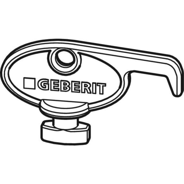 Geberit Schlüssel für Rost 13x13 cm
