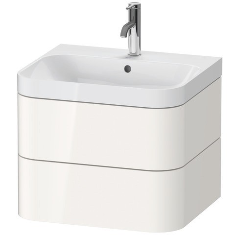 Duravit Happy D.2 Plus c-shaped Set wandhängend Weiß Hochglanz 575x490x480 mm - HP4345O2222