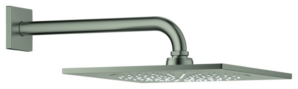 GROHE Kopfbrauseset Rainshower Aqua 10" 26860 BA 1 Strahl 9,5l/min satin steel, 26860MS0