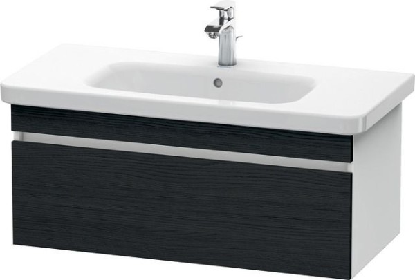 Duravit DuraStyle Waschtischunterbau wandhängend Eiche Schwarz & Weiß Matt 930x448x398 mm - DS638201