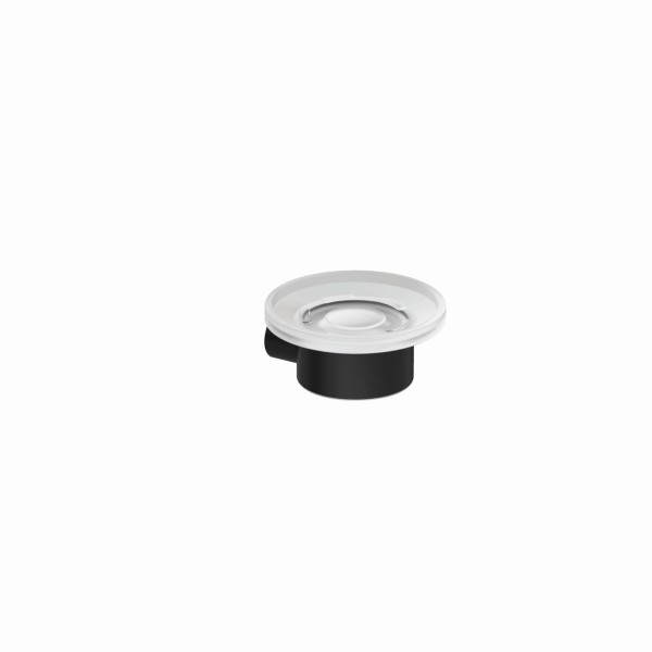 Kludi VELA R Seifenschale transparentes Glas mattschwarz, 5898539