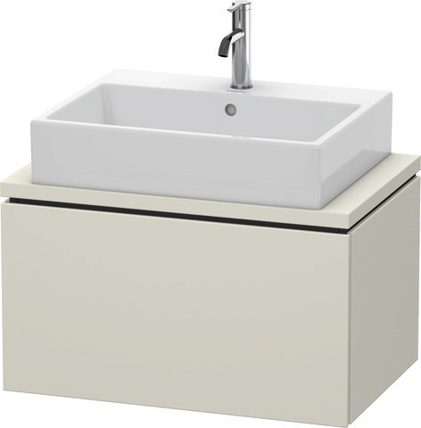 Duravit L-Cube Konsolenwaschtischunterbau wandhängend Taupe Matt 720x477x400 mm - LC580109191