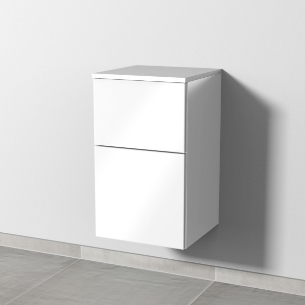 Sanipa 3way Unterschrank mit 2 Auszügen, Weiß-Glanz, SF14378