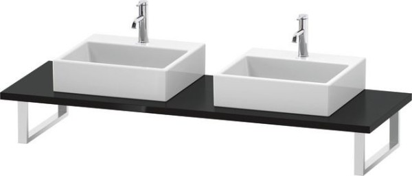 Duravit L-Cube Konsole Schwarz Hochglanz 800x550x30 mm - LC107C04040