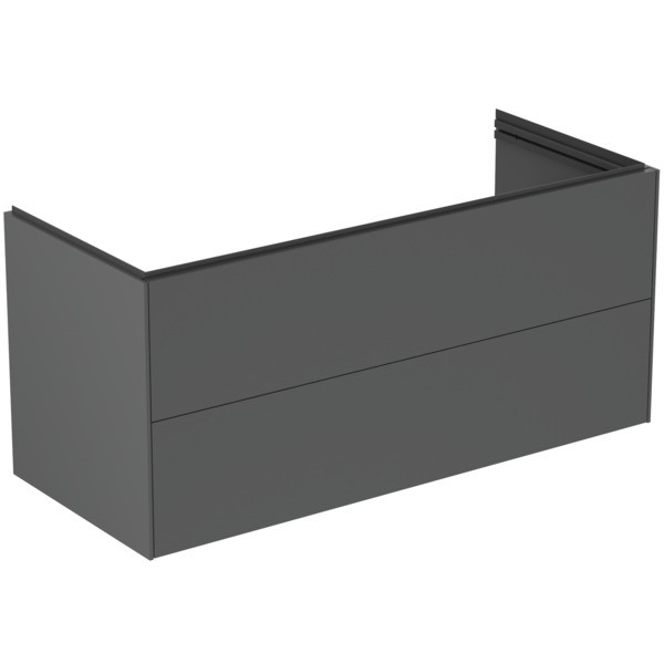 Ideal Standard Möbelwaschtischunterschrank Conca 1200 mm 2 Auszüge Anthrazit matt, T5583Y2