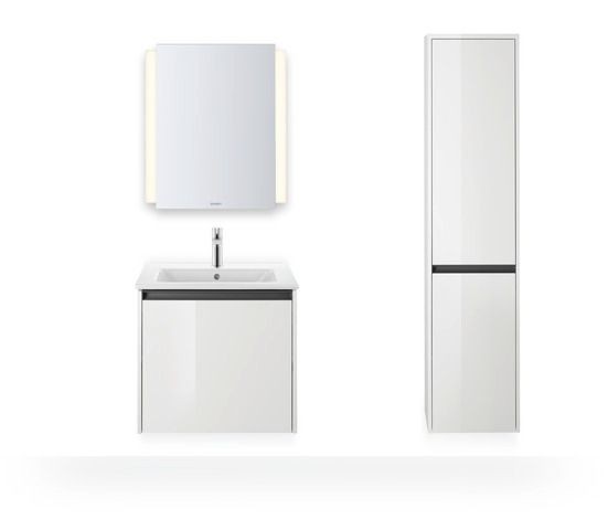 Duravit Ketho.2 Hochschrank Weiß Hochglanz 400x360x1760 mm - K21329R22220000