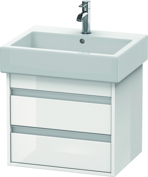 Duravit Ketho Waschtischunterbau wandhängend Weiß Hochglanz 550x440x480 mm - KT663602222