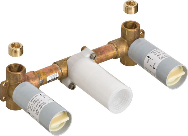 Hansgrohe 3-Loch Waschtischarmatur Axor Massaud Grundkörper Wandversion, 18113180