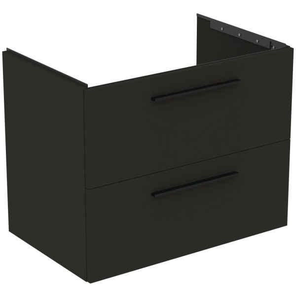 Ideal Standard Waschtischunterschrank i.life B 2 Auszüge 800x505x630mm Carbongrau matt, T5272NV