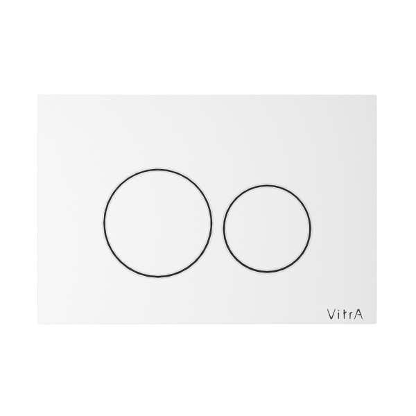 VitrA Origin WC-Betätigungsplatte für 2?Mengen?Spülung Weiß Hochglanz,740-2400