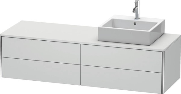 Duravit XSquare Konsolenwaschtischunterbau wandhängend Weiß Seidenmatt 1600x548x400 mm - XS4914R3636