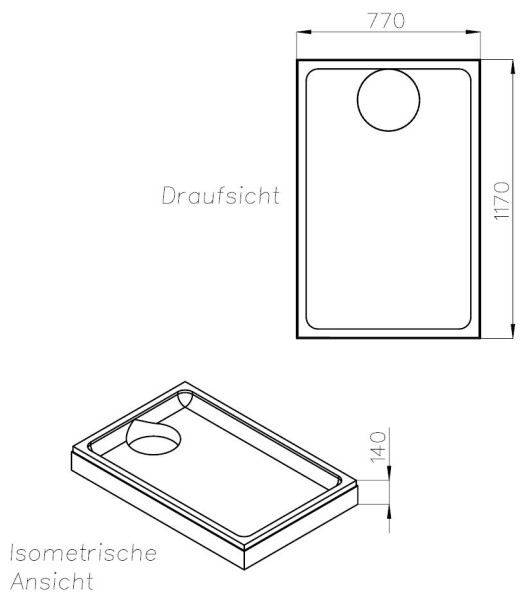 Neuesbad Wannenträger für Bette Ultra Space 120x80x2,5