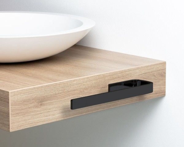 Giese Handtuchhalter starr 300 mm in schwarz matt, 91754-14