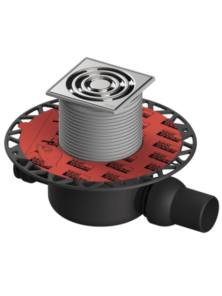 Tece drainpoint S 122 Ablaufset Norm Seal System Univ. fl. Edelst. Rostrahmen, 3601202