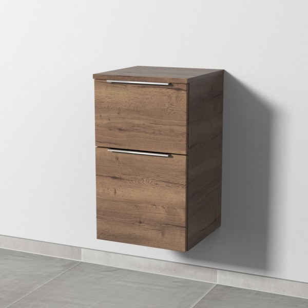 Sanipa 3way Unterschrank mit 2 Auszügen, Eiche-Tabak, UM14350